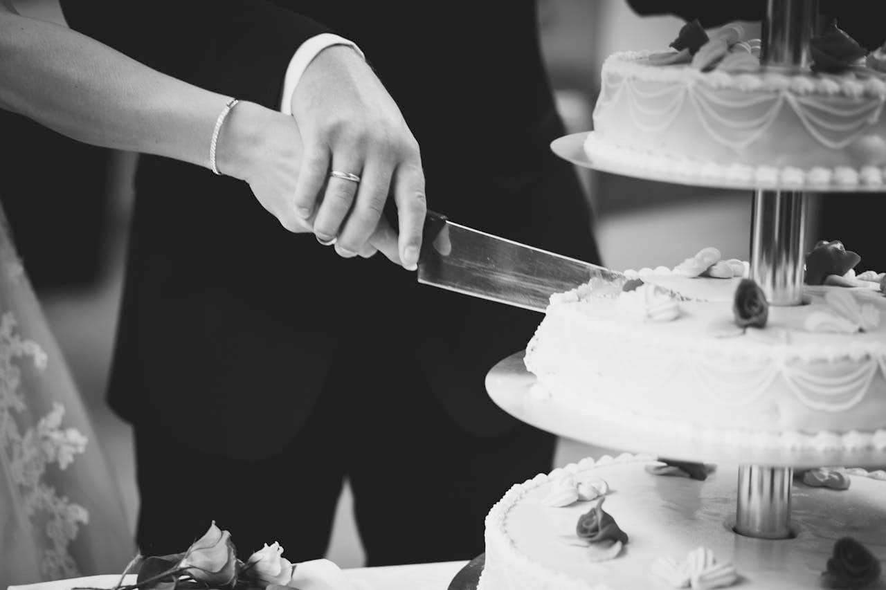 Cutting Wedding Cake